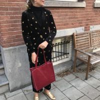 Baggyshop | Paper Bag Exclusive leer - Bordeaux 2